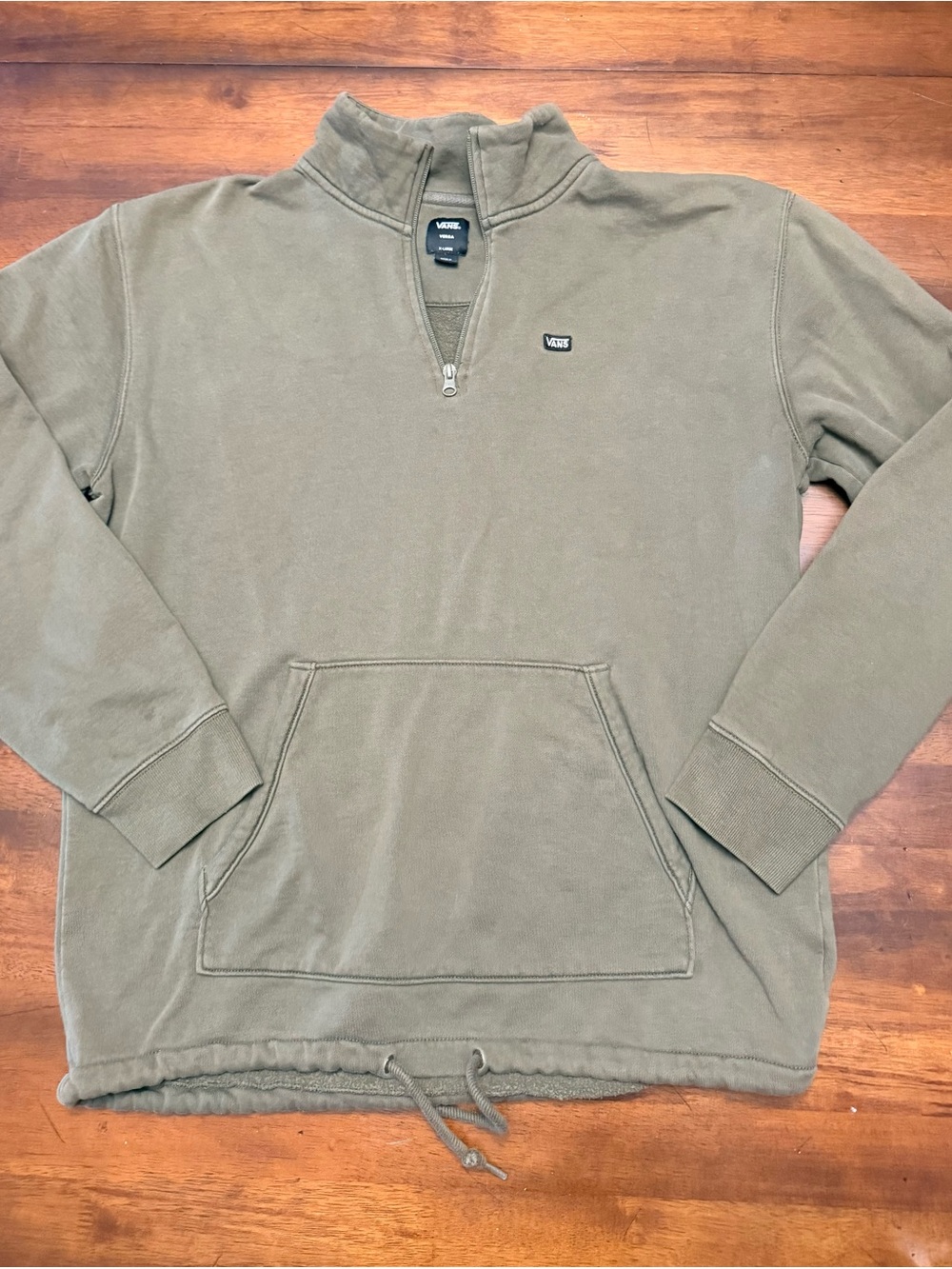 Vans Olive Green Versa X-Large Zip Hoodie